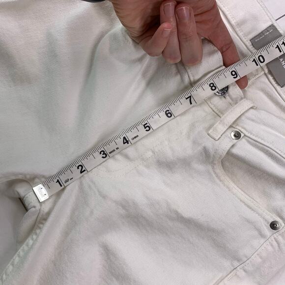 Everlane Jeans Womens 25 Ankle White Skinny 9” Mid Rise Casual Stretch Neutral - Picture 8 of 10